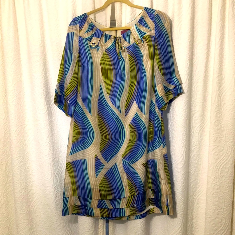 100% silk Mikael Aghal dress